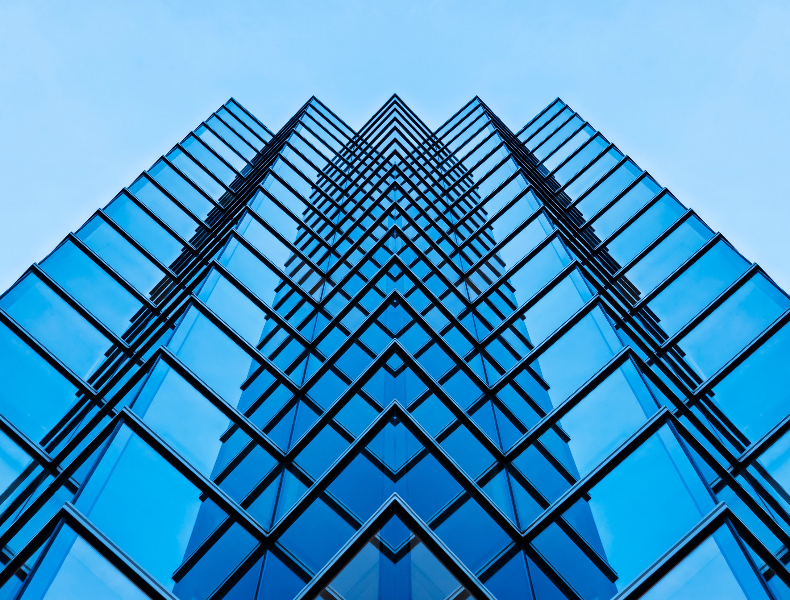 Modern glass building architecture